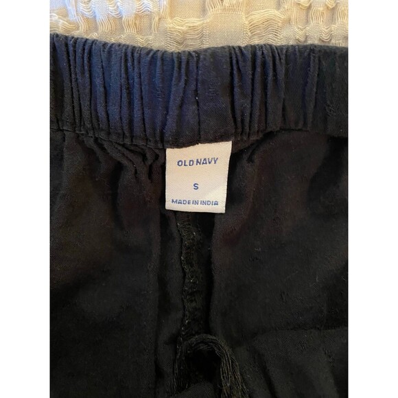 Old Navy Blouse Size Small Top Boho Peasant Black Off the Shoulder (or on) - Picture 6 of 8